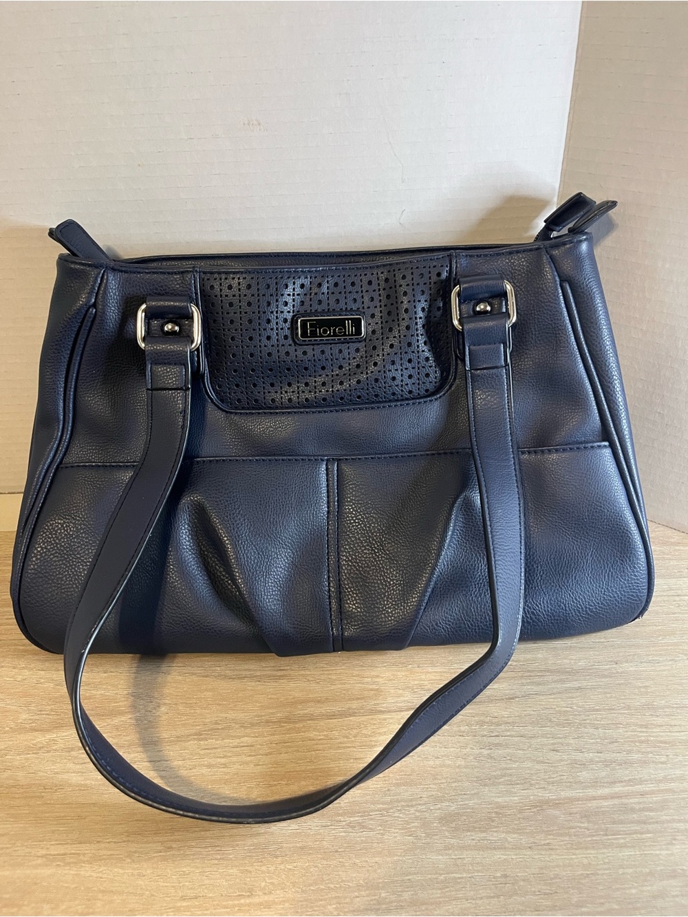 Navy Fiorelli Leather Shoulder Bag